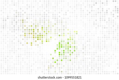 Light Purple, Pink vector banner with circles, spheres. Abstract spots. Background of Art bubbles in halftone style with colored gradient.