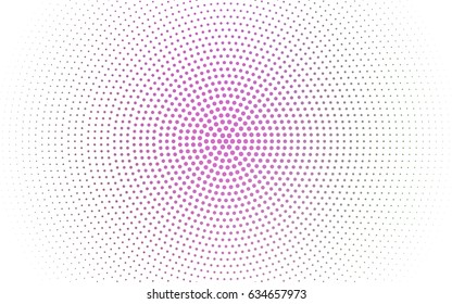 Light Purple, Pink vector banners set of circles, spheres. Abstract spots. Art Background of bubbles in halftone style with colored gradient.