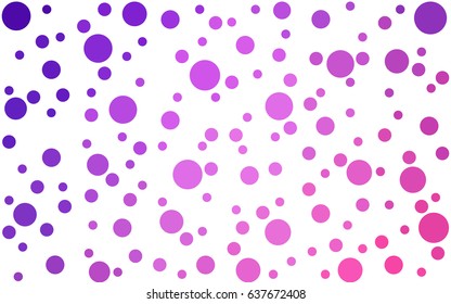Light Purple, Pink vector banners set of circles, spheres. Abstract spots. Art Background of bubbles in halftone style with colored gradient.