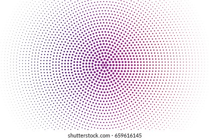 Light Purple, Pink vector banners set of circles, spheres. Abstract spots. Art Background of bubbles in halftone style with colored gradient.