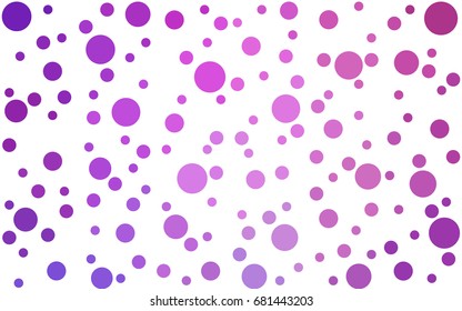 Light Purple, Pink vector banners set of circles, spheres. Abstract spots. Art Background of bubbles in halftone style with colored gradient.