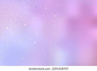 Leicht violett, rosafarbene Vektorgrafik Schöne farbige Illustration mit unscharfen Kreisen im Naturstil. Abstrakte Illustration mit farbigen Bläschen im Naturstil. Modernes Template für die Zielseite.