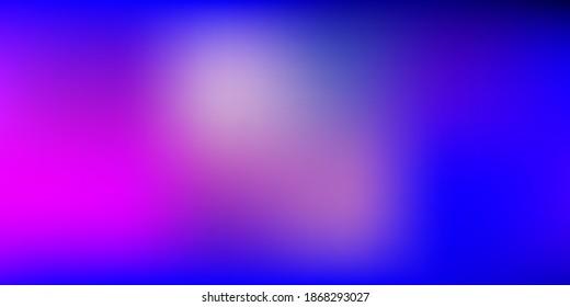 Púrpura claro, fondo de desenfoque del vector rosado. Ilustración de color abstracta en estilo borroso con gradiente. Diseño de páginas de aterrizaje.
