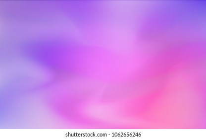 Light Purple, Pink vector blurred shine abstract cover. Shining colored illustration in a brand-new style. The textured pattern can be used for background.