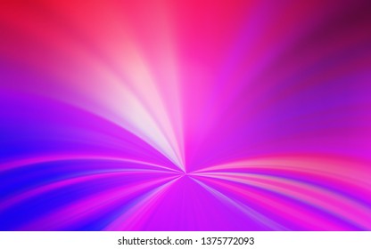 Light Purple, Pink vector blurred bright template. Glitter abstract illustration with gradient design. New design for your business.