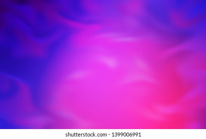 Light Purple, Pink vector blurred shine abstract background. Colorful illustration in abstract style with gradient. Smart design for your work.