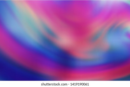 Light Purple, Pink vector blurred and colored pattern. Glitter abstract illustration with gradient design. New style design for your brand book.