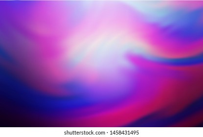 Light Purple, Pink vector blurred template. Colorful illustration in abstract style with gradient. Background for designs.