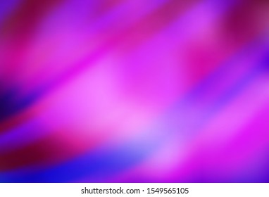 Light Purple, Pink vector blurred shine abstract template. Colorful illustration in abstract style with gradient. New style for your business design.