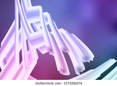 Light Purple, Pink vector blurred bright texture. Glitter abstract illustration with gradient design. Background for designs.