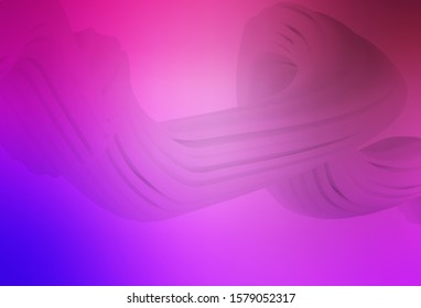 Light Purple, Pink vector blurred shine abstract background. Shining colorful illustration in smart style. New design for your business.