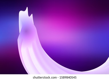 Light Purple, Pink vector blurred template. Glitter abstract illustration with gradient design. The best blurred design for your business.