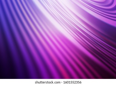 Light Purple, Pink vector blurred shine abstract template. Modern abstract illustration with gradient. Background for designs.