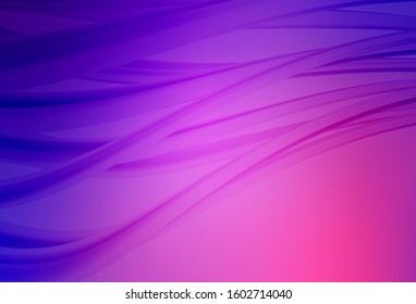 Light Purple, Pink vector blurred bright template. Creative illustration in halftone style with gradient. New way of your design.