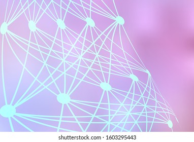 Light Purple, Pink vector blurred template. Abstract colorful illustration with gradient. New style for your business design.