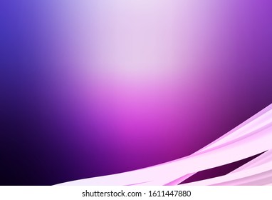 Light Purple, Pink vector blurred shine abstract template. Modern abstract illustration with gradient. Blurred design for your web site.