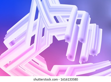 Light Purple, Pink vector blurred bright template. Abstract colorful illustration with gradient. New style design for your brand book.