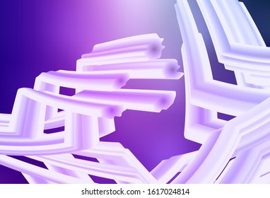 Light Purple, Pink vector blurred shine abstract template. Glitter abstract illustration with gradient design. Blurred design for your web site.