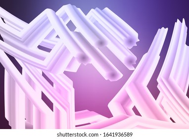 Light Purple, Pink vector blurred shine abstract background. Glitter abstract illustration with gradient design. New style design for your brand book.