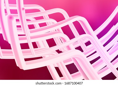 Claro morado, vector rosa difuminado patrón brillante. Una elegante ilustración brillante con gradiente. Nuevo diseño de estilo para su libro de marca.
