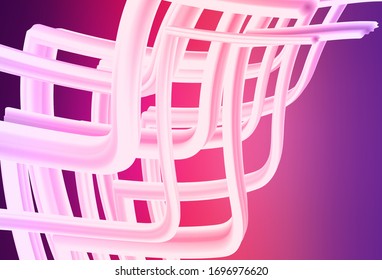 Light Purple, Pink vector blurred shine abstract background. Glitter abstract illustration with gradient design. Completely new design for your business.
