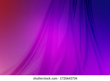 Hellviolett, rosafarbene, unscharfe, glänzende abstrakte Vorlage. Farbige Illustration in kleinem Stil. Hintergrund für Designs.