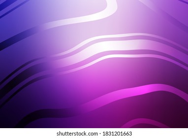 Púrpura claro, fondo borroso del vector rosa. Ilustración colorida abstracta con gradiente. Nueva forma de tu diseño.