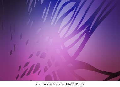 Light Purple, Pink vector blurred shine abstract template. Shining colorful illustration in smart style. New way of your design.