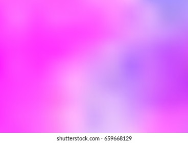 Light Purple, Pink vector blurred bright background. Colorful abstract illustration with gradient. The elegant pattern can be used as part of a brand book.