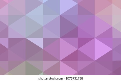 Light Purple, Pink vector blurry triangle texture. Modern geometrical abstract illustration with gradient. The polygonal design can be used for your web site.