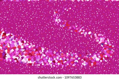 Light Purple, Pink vector blurry rectangular background. Geometric background in square style with gradient. The pattern can be used for brand-new background.