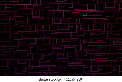 Light Purple, Pink vector blurry rectangular background. Geometric background in square style with gradient. The pattern can be used for brand-new background.