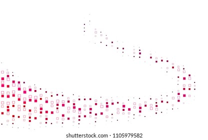 Light Purple, Pink vector blurry rectangular background. Geometric background in square style with gradient. The pattern can be used for brand-new background.