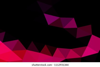 Light Purple, Pink vector blurry hexagon blurry triangle. An elegant bright illustration with gradient. The template can be used as a background for cell phones.
