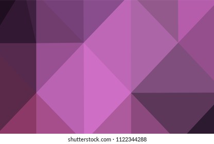Light Purple, Pink vector blurry triangle template. Geometric illustration in Origami style with gradient.  Brand-new design for your business.