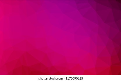 Light Purple, Pink vector blurry hexagon pattern. An elegant bright illustration with gradient. A completely new template for your business design.