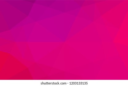 Light Purple, Pink vector blurry hexagon template. Geometric illustration in Origami style with gradient.  A completely new design for your business.