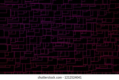 Light Purple, Pink vector blurry rectangular background. Geometric background in square style with gradient. The pattern can be used for brand-new background.