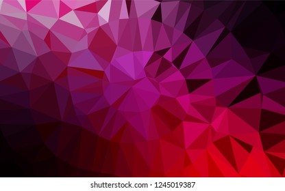 Light Purple, Pink vector blurry hexagon template. A vague abstract illustration with gradient. The template can be used as a background for cell phones.