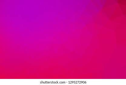 Light Purple, Pink vector blurry triangle template. A sample with polygonal shapes. Template for your brand book.