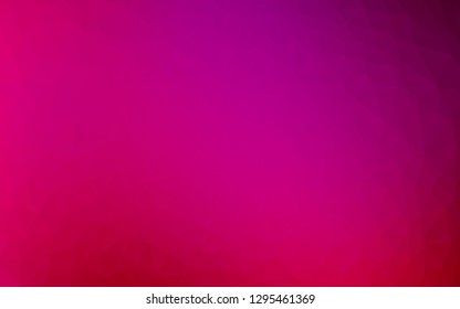 Light Purple, Pink vector blurry triangle template. Geometric illustration in Origami style with gradient. Template for a cell phone background.