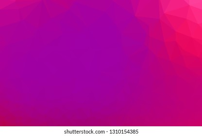 Light Purple, Pink vector blurry triangle texture. Modern geometrical abstract illustration with gradient. Brand new style for your business design.