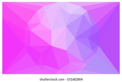 Light Purple Pink vector blurry triangle background design. Geometric background in Origami style with gradient. 