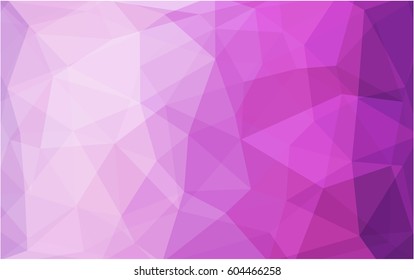 Light Purple, Pink vector blurry triangle background design. Geometric background in Origami style with gradient. 