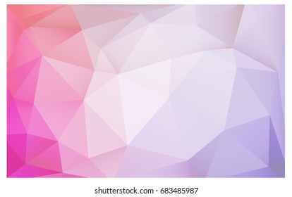 Light Purple, Pink vector blurry triangle background design. Geometric background in Origami style with gradient. 