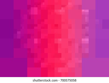 Light Purple, Pink vector blurry rectangle background design. Geometric background in Origami style with gradient. 
