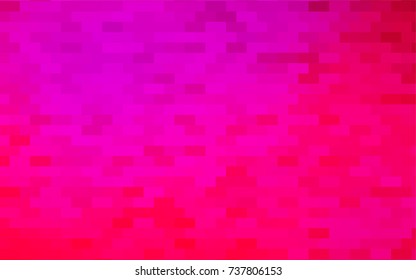 Light Purple, Pink vector blurry rectangular background. Geometric background in square style with gradient. The pattern can be used for brand-new background.