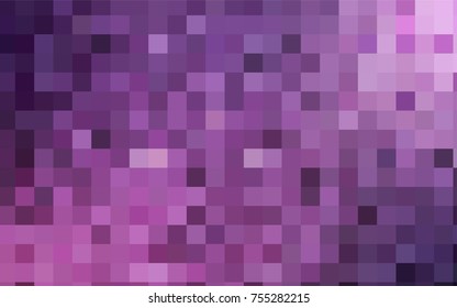 Light Purple, Pink vector blurry rectangular background. Geometric background in square style with gradient. The pattern can be used for brand-new background.