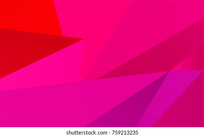 Light Purple, Pink vector blurry triangle background. Geometric illustration in Origami style with gradient.  Brand-new design for your business.