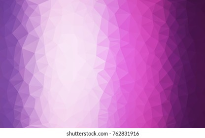 Light Purple, Pink vector blurry triangle background design. Geometric background in Origami style with gradient. 